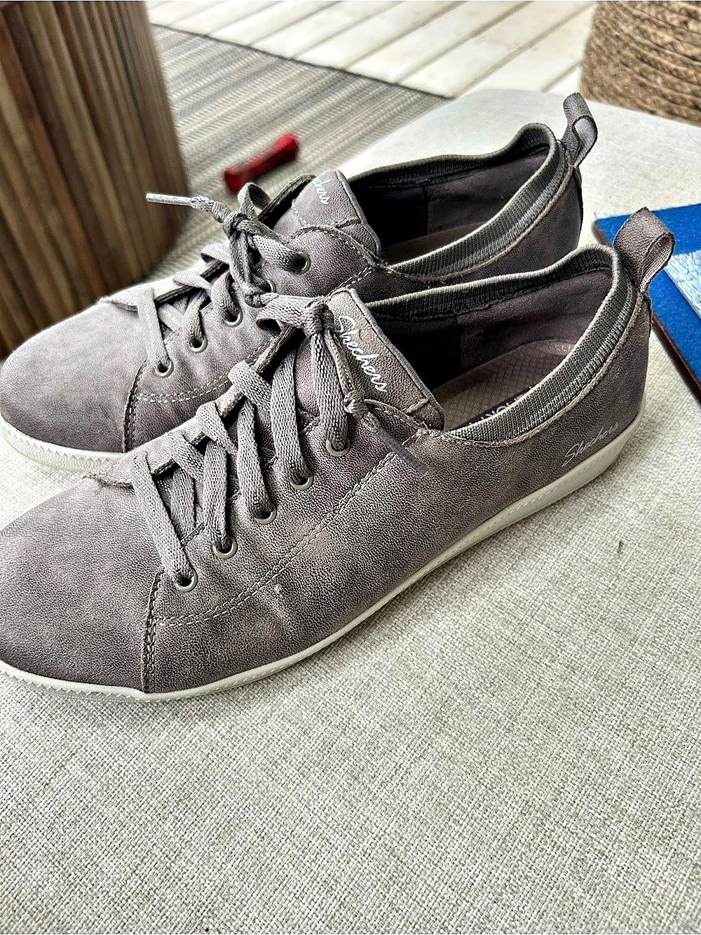 Women’s Skechers Madison Ave Memory Foam Gray Sneakers, 9